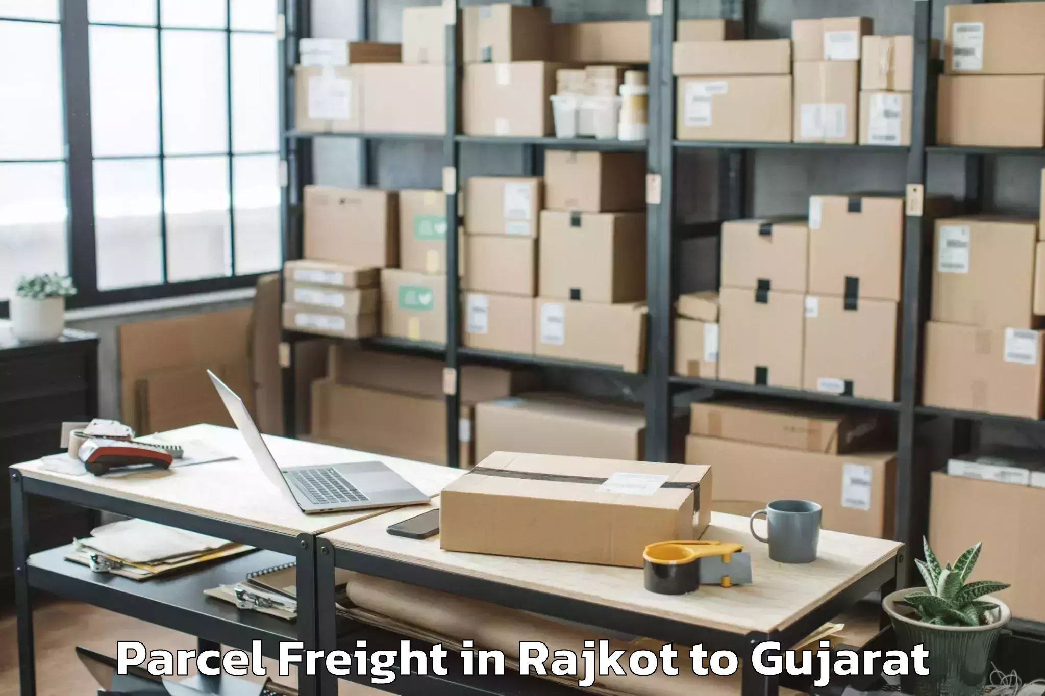 Affordable Rajkot to Sarangpur Parcel Freight